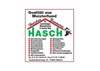 Holzbau/Zimmerei Hasch